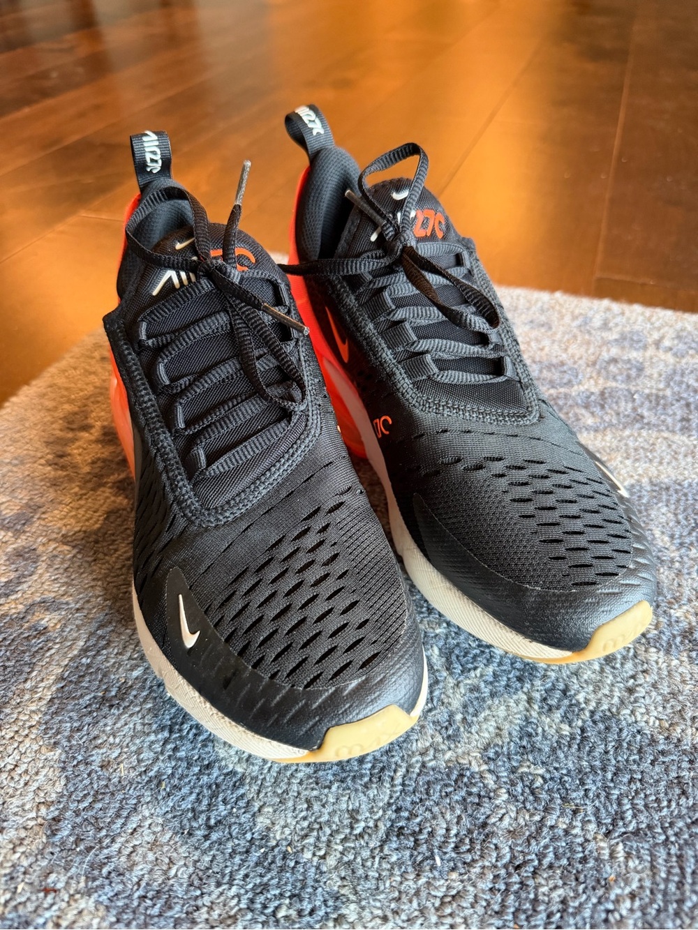 Nike Kids Black & Orange Air Max 270 Sneakers - Picture 2 of 5